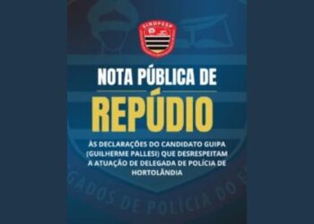 Sindpesp repudia vídeo de Guipa, candidato a deputado federal pelo MDB-SP, e defende delegada de Hortolândia após críticas nas redes sociais.