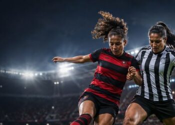Flamengo enfrenta o Atlético-MG neste sábado (22), às 18h, no Luso-Brasileiro, e busca confirmar vaga nas quartas de final do Brasileirão Feminino A1.
