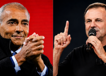 Romário anuncia saída do PL após cinco anos de filiação e declara apoio à candidatura de Eduardo Paes ao governo do Rio de Janeiro em 2026.