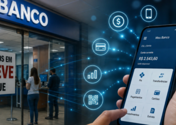 Greve nacional dos bancários tem menor impacto nos clientes com avanço dos aplicativos e do internet banking, que concentram 83% das transações financeiras.