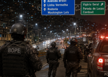 Polícia Militar amplia operação no Complexo de Israel, com atuação do Bope em Vigário Geral e Parada de Lucas. Tiroteios provocaram bloqueios em vias importantes.