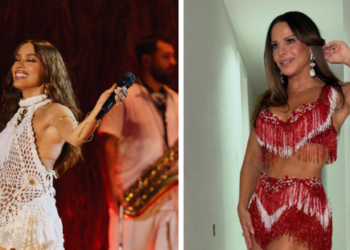 Anitta terá Viviane Araújo em sua coroação como rainha de bateria da Grande Rio. Virginia Fonseca não deverá participar da passagem de coroa.