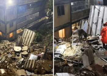 Prédio irregular de quatro andares desaba no Morro do Cantagalo, no Rio. Imóvel estava interditado e em processo de demolição. Ninguém ficou ferido.