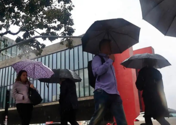 São Paulo terá um fim de semana de chuva, frio e ventos fortes. Temperaturas podem cair para 14°C e rajadas devem passar de 60 km/h.