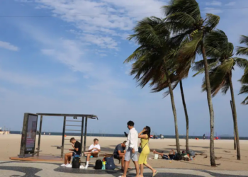 Rio de Janeiro pode registrar até 36°C na terça-feira (22), antes da chegada de uma frente fria que deve provocar chuva e queda de 13°C na quarta-feira (23).