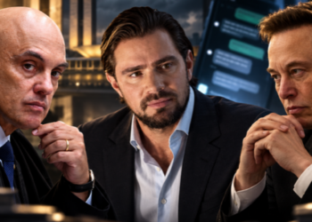 Mensagens encontradas no celular de Daniel Vorcaro mostram tentativa de Fábio Faria de aproximar Elon Musk e Alexandre de Moraes durante crise envolvendo o X em 2024.