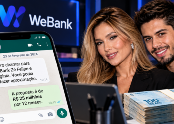 Daniel Vorcaro planejou campanha de R$ 25 milhões com Virginia Fonseca e Zé Felipe para divulgar o WeBank, mas as negociações não resultaram em contrato.