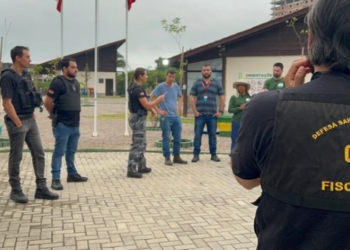 Técnicos da Cidasc realizam ações de fiscalização e vigilância sanitária no Oeste de Santa Catarina após a confirmação de focos da doença de Newcastle.