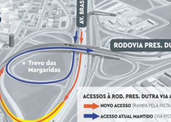 Novo acesso entre a Avenida Brasil e a Via Dutra foi liberado no Trevo das Margaridas, no Rio, com uma nova rampa para facilitar o trânsito.